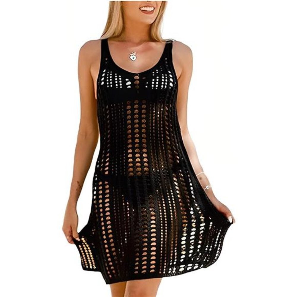 Women Swimsuits Cover Ups Crochet Bathing Suit Tassel Bikini Coverup